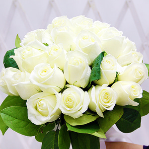 백장미 마르샤 꽃다발 (30송이) 프로포즈 선물